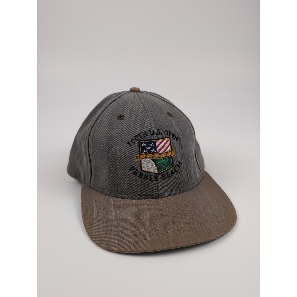 Vintage 2000 Pebble Beach 100th US Open Golf Imperial Strapback Hat Cap USA Made